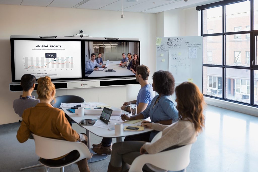 tecnologia de sua sala de reuniões
